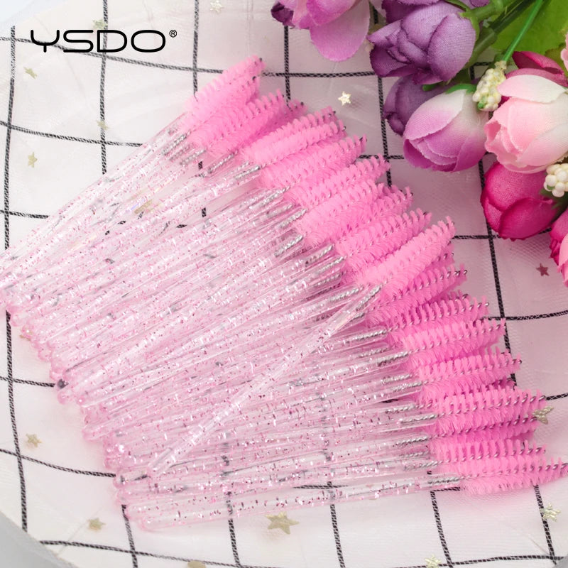Eyelash Brushes / Mascara wands - False Eye Lashes Extension Tools Eyebrow Brush Mascara Wands Applicator Spoolers Lashes Cosmetic Tool