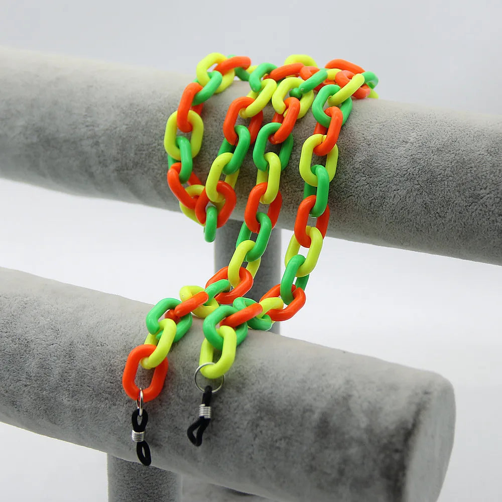 Acrylic Candy Color Glasses Chains