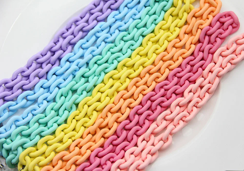 Acrylic Candy Color Glasses Chains