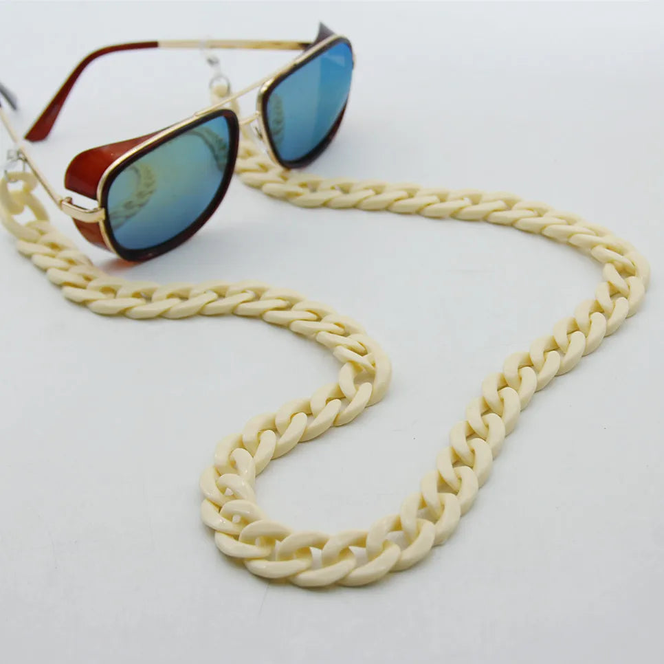 FishSheep 2020 New Color Acrylic Sunglasses Chain Women Eyeglass Chains Reading Glasses Cord Holder Neck Strap Rope Lanyard
