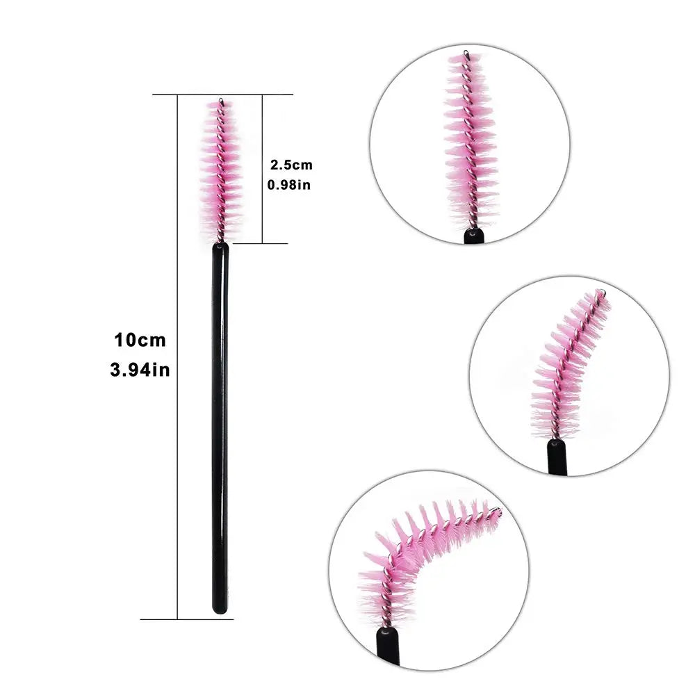 Eyelash Brushes / Mascara wands - False Eye Lashes Extension Tools Eyebrow Brush Mascara Wands Applicator Spoolers Lashes Cosmetic Tool