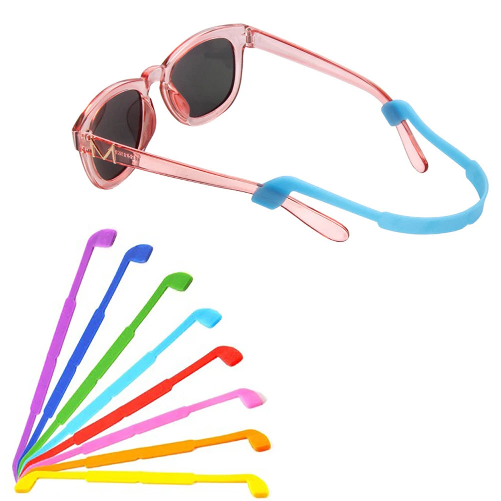 Silicone Eyeglasses Strap Children Glasses Safety Band Strap Retainer Sunglasses Band Cord Holder Sports Glasses Rope