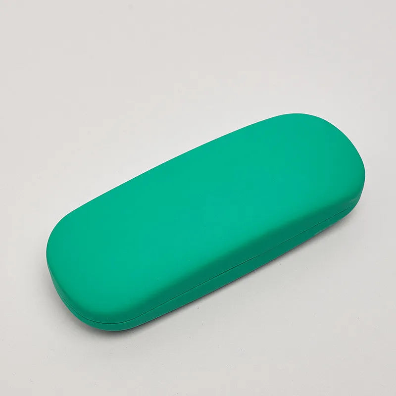 Solid Candy Color Leather Glasses Case - Sunglasses Hard Organization Students Optical Myopia Glasses Box Holder