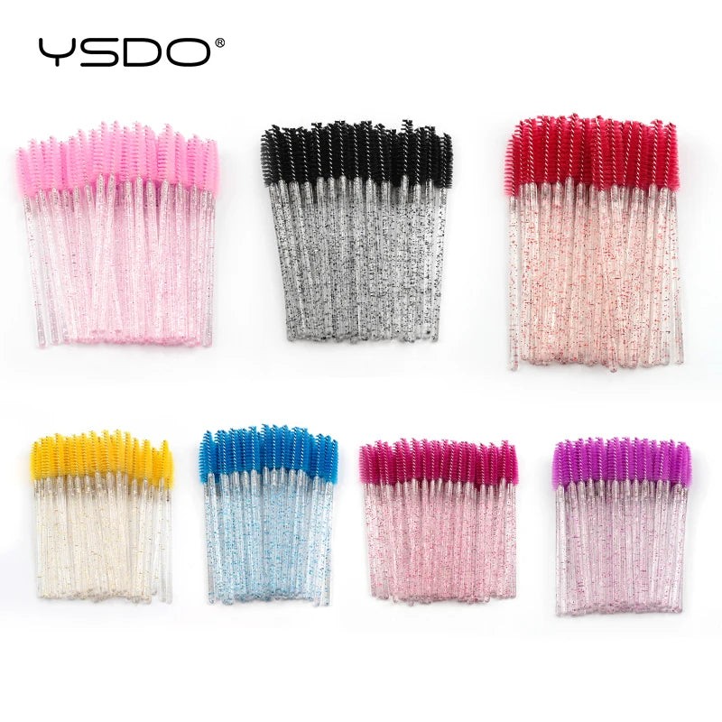 Eyelash Brushes / Mascara wands - False Eye Lashes Extension Tools Eyebrow Brush Mascara Wands Applicator Spoolers Lashes Cosmetic Tool