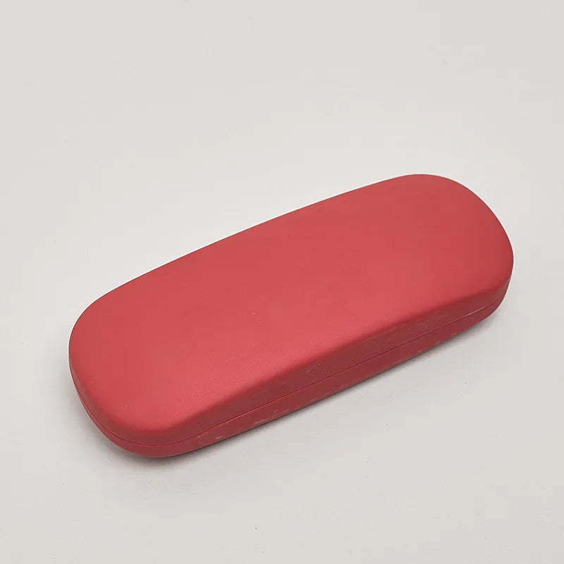 Solid Candy Color Leather Glasses Case - Sunglasses Hard Organization Students Optical Myopia Glasses Box Holder