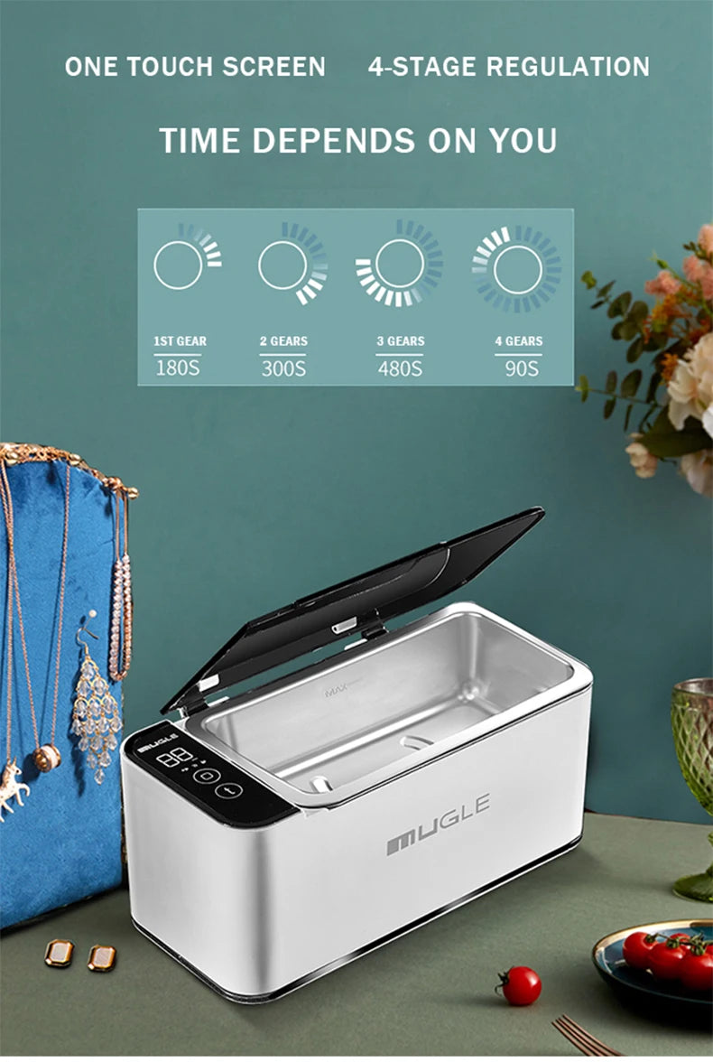 Ultrasonic Cleaner 35W High Frequency Deep Cleaning System