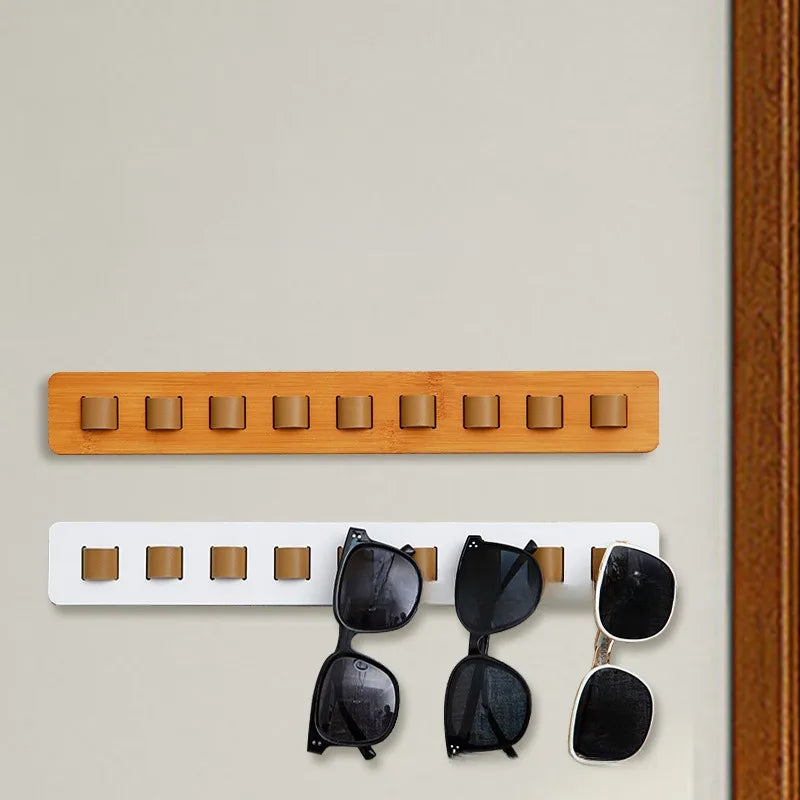 Wall Mounted Wooden Eyeglass Storage Rack