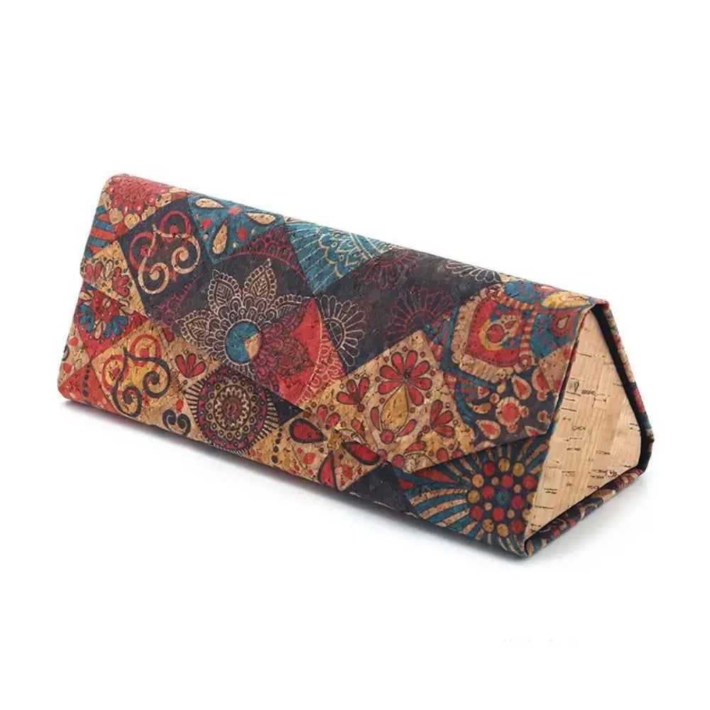 Folding Triangle Glasses Case Women Personalit Sunglasses Box Portable Travel Glasses Storage Box