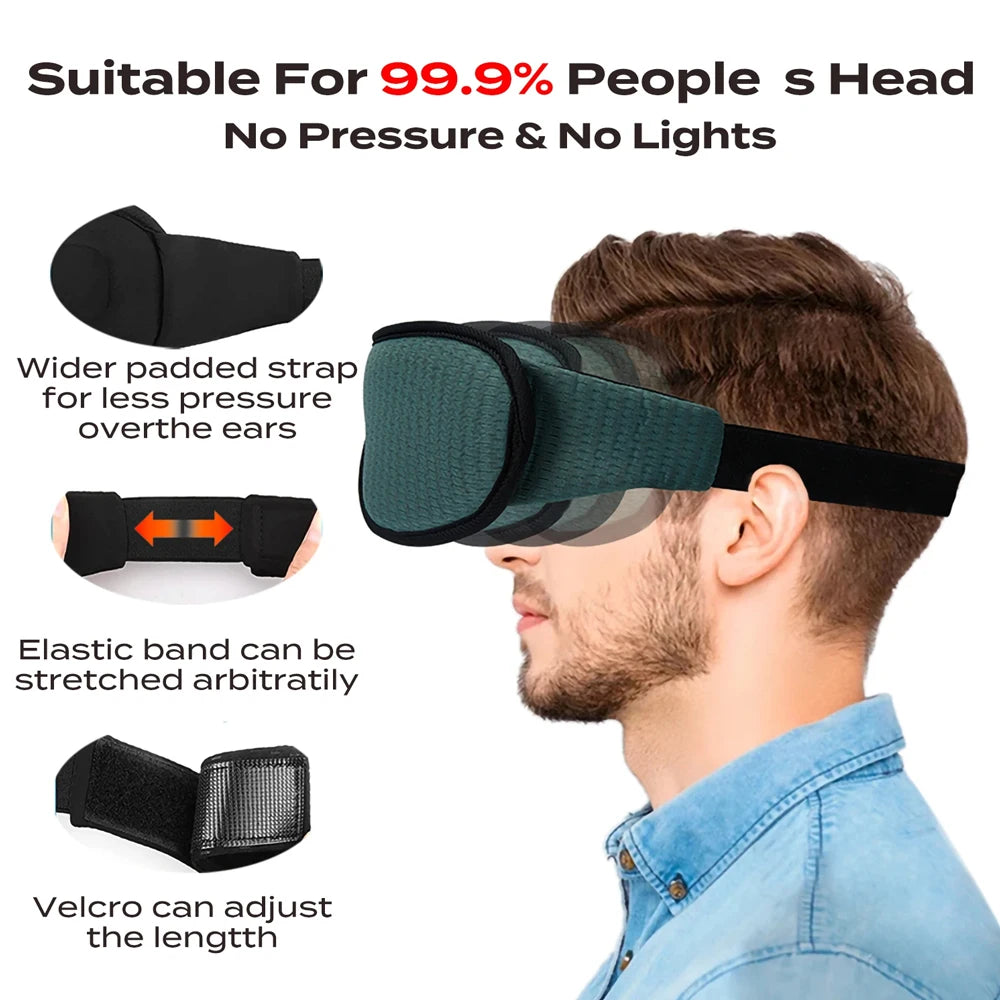 Soft 3D Sleep Mask 100% Light Blocking