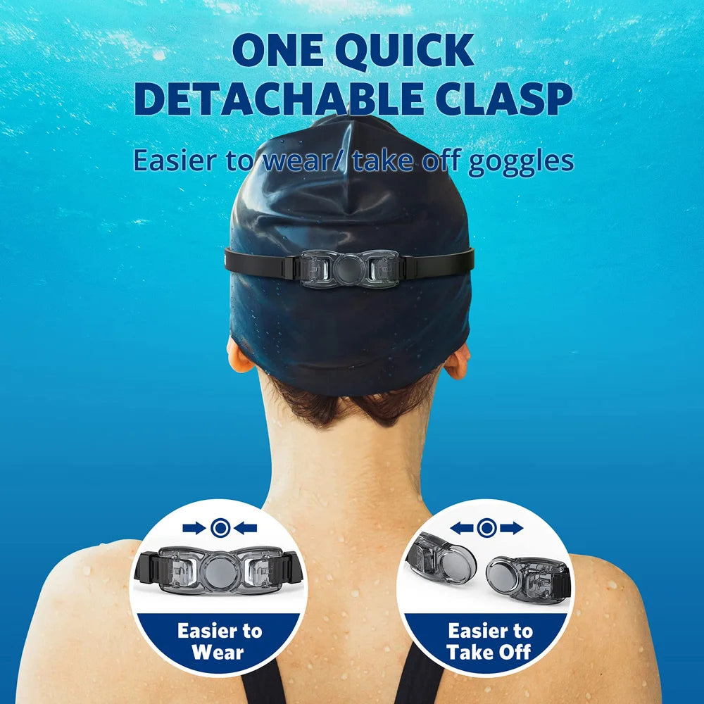 Adult Swimming Goggles - Professional Waterproof Swim Eyewear Glasses Anti-fog 100% UV Protection No Leaking For Adult Men Women Youth