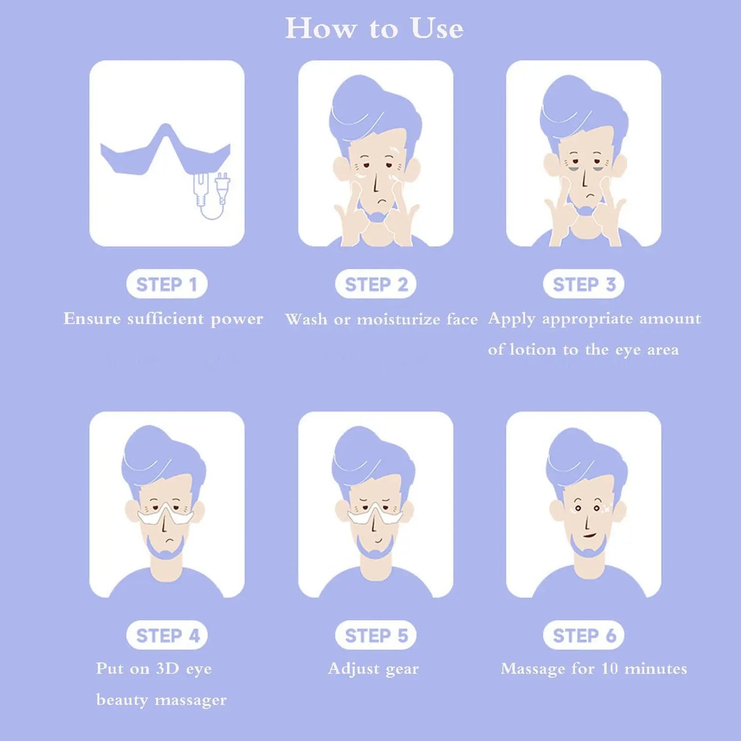 Undereye EMS Redlight - Eye Massage Instrument Beauty Device Dark Circles Anti-eye Wrinkles Essence Introducer Eye Beauty Device