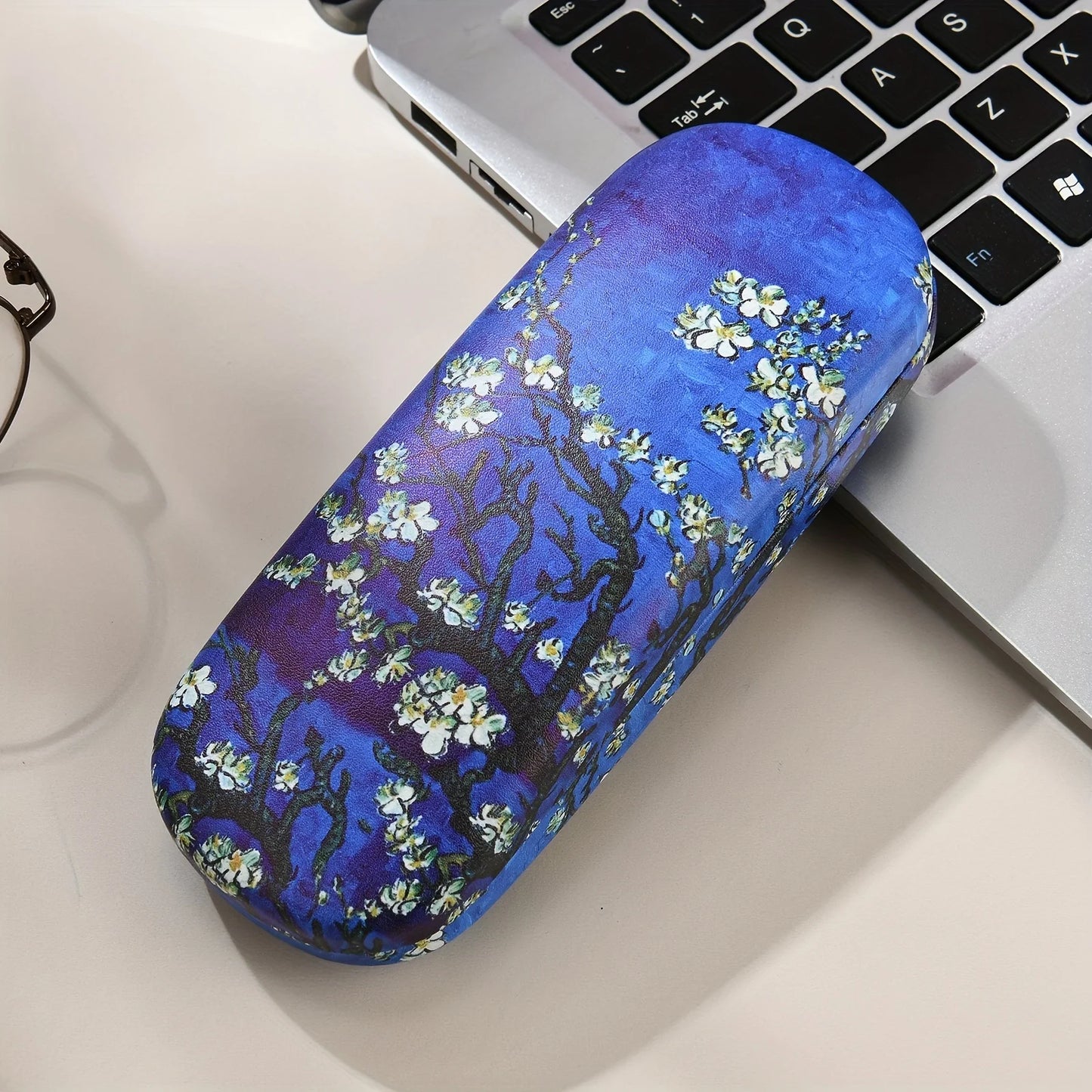 Van Gogh Inspired Glasses Case - Durable, Portable Eyewear Storage For Men & Women Case Holder