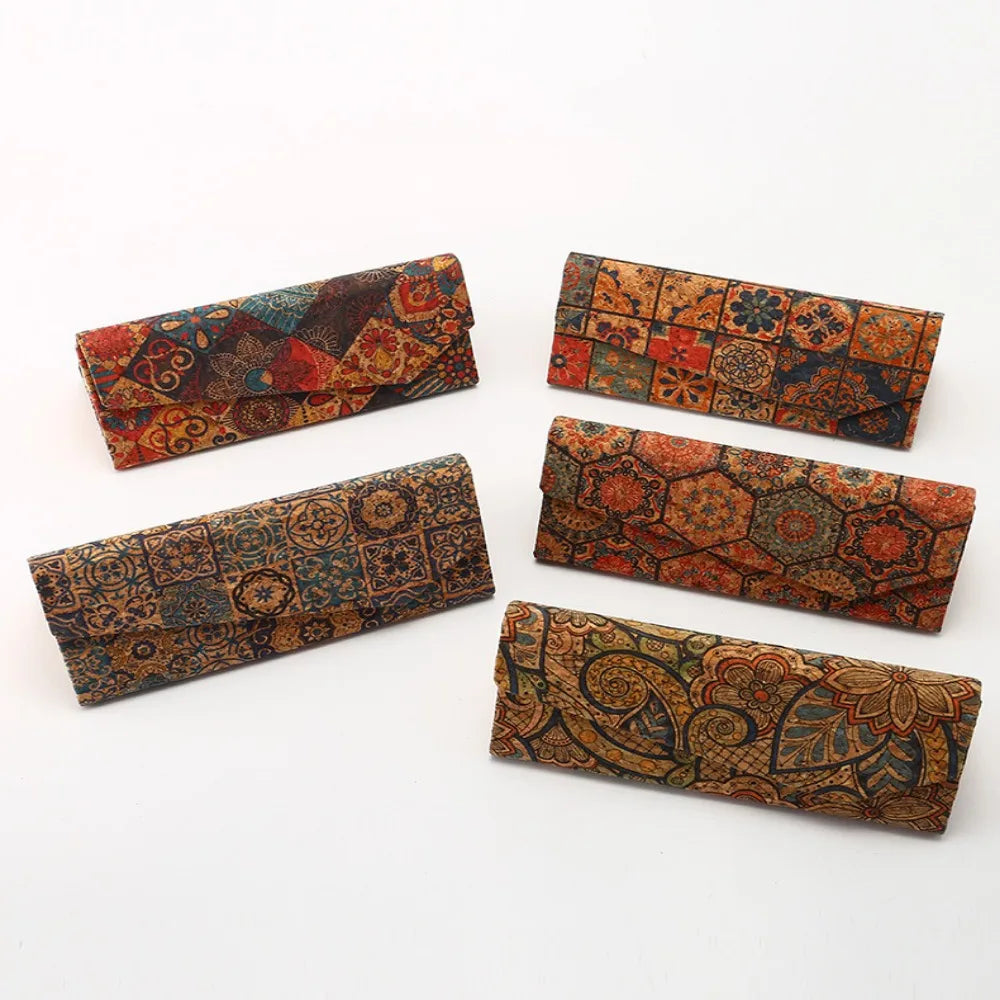 Folding Triangle Glasses Case Women Personalit Sunglasses Box Portable Travel Glasses Storage Box