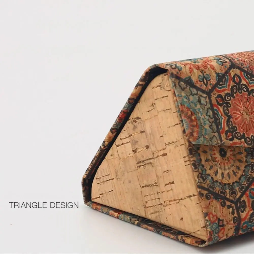 Folding Triangle Glasses Case Women Personalit Sunglasses Box Portable Travel Glasses Storage Box