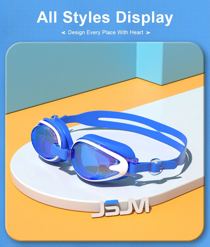 Kids Swimming Goggles - Anti-Fog UV Protection Waterproof Silicone Swim Glasses for Boys Girls Swim Eyewear Gift