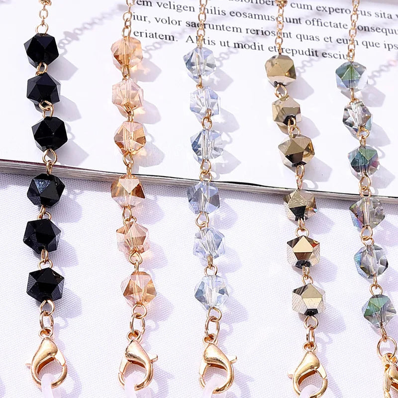 Bohemian Crystal Beaded Glasses Chains