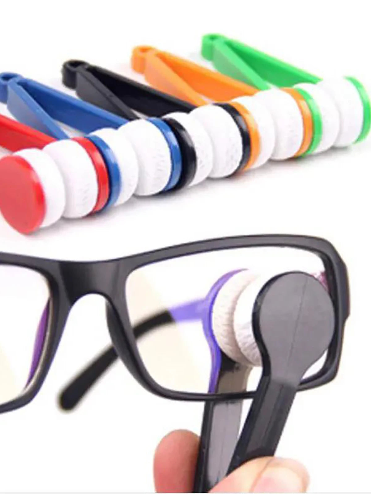 Glasses Cleaning Rub Portable Multifunctional Mini Eye Glasses Cleaner Brush Sunglasses Spectacles Microfiber Wiping Tool