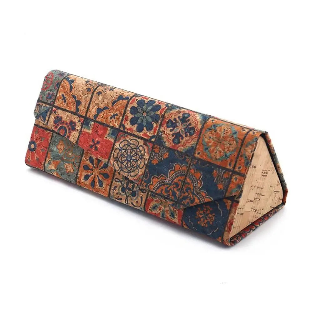 Folding Triangle Glasses Case Women Personalit Sunglasses Box Portable Travel Glasses Storage Box