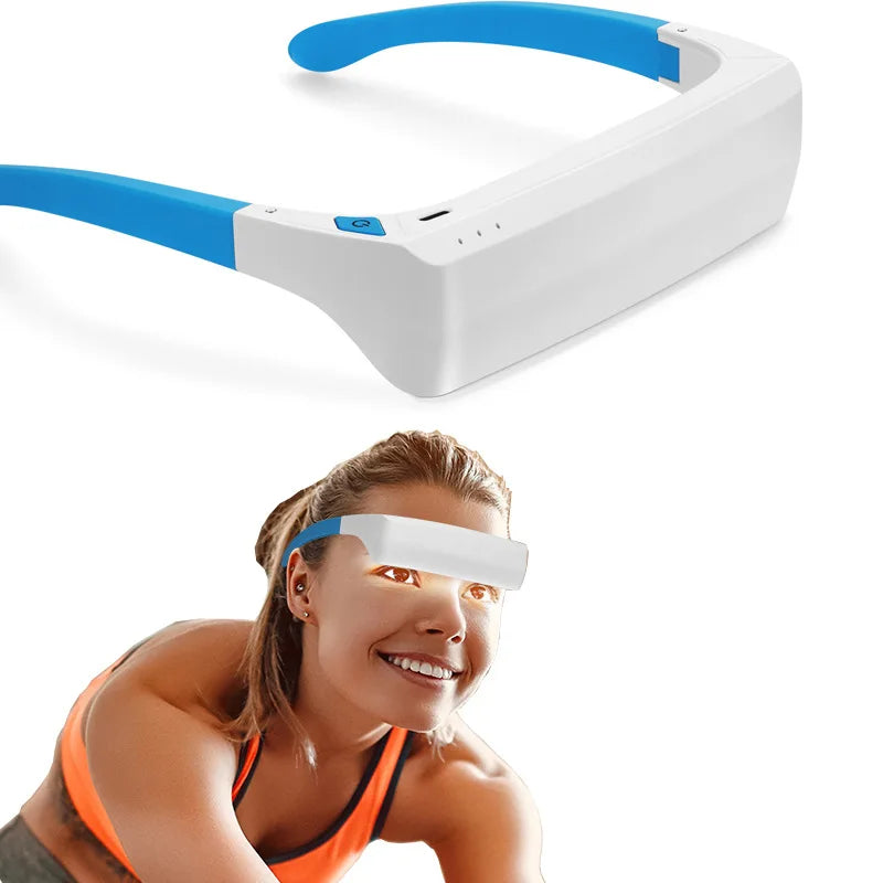 SAD Light Therapy Glasses - wearable led light anti motion sickness SAD therapy Phototherapy glasses