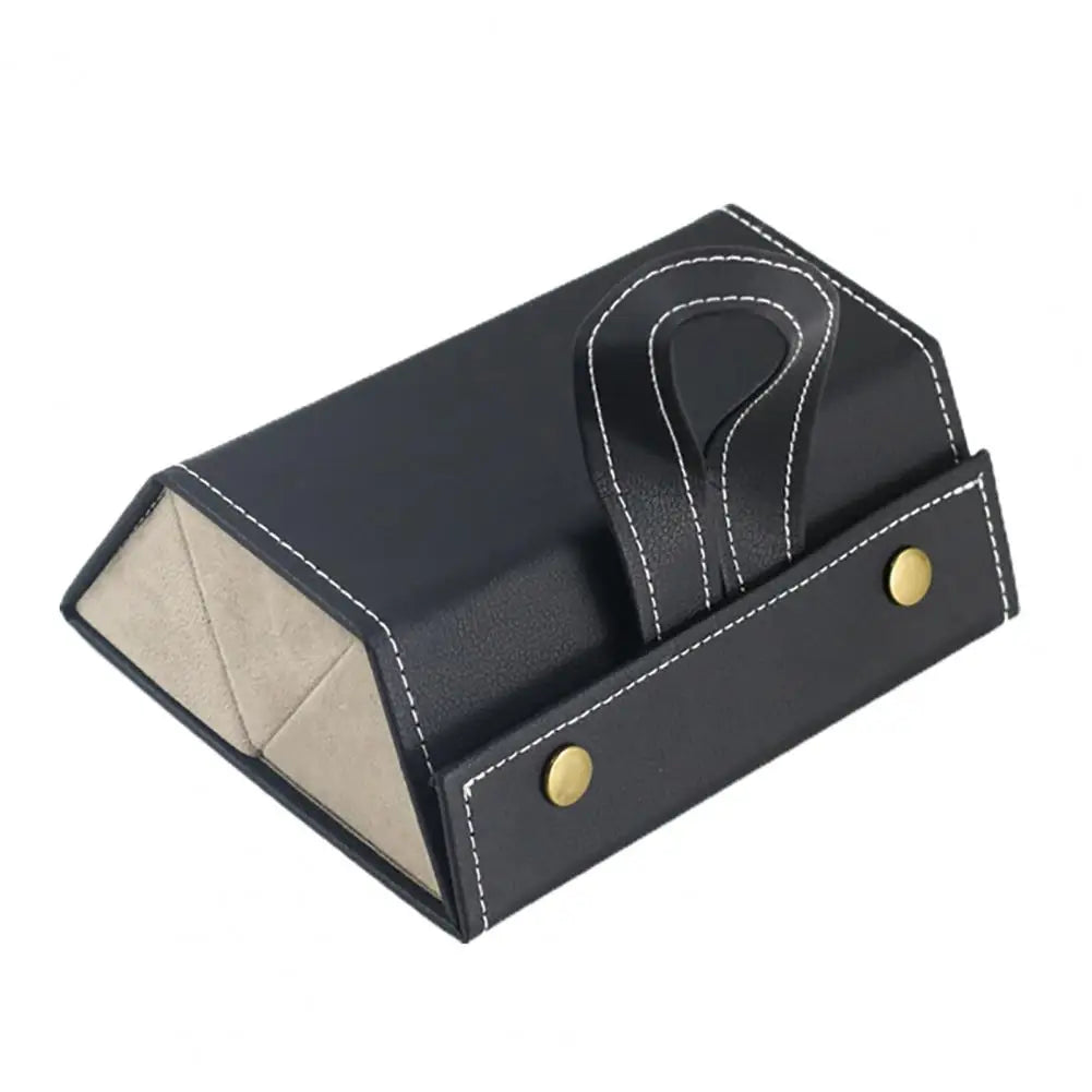 Eyewear Storage Box with Metal Snaps - Multiple Compartments Solid Color Design Sunglasses Jewelry Organizer Storage Case