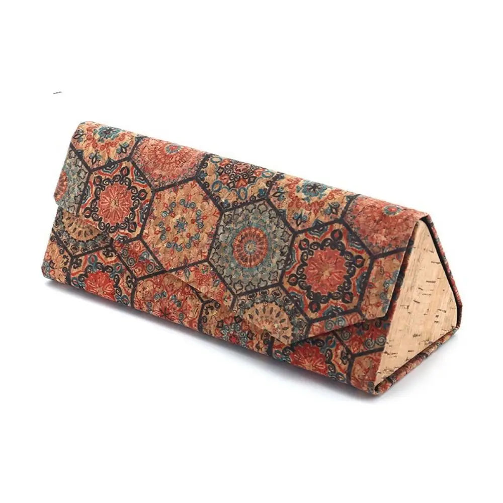 Folding Triangle Glasses Case Women Personalit Sunglasses Box Portable Travel Glasses Storage Box