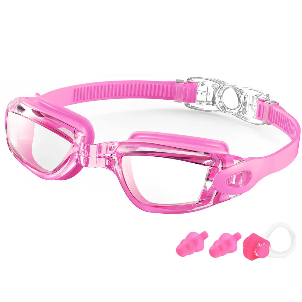 Adult Swimming Goggles - Professional Waterproof Swim Eyewear Glasses Anti-fog 100% UV Protection No Leaking For Adult Men Women Youth