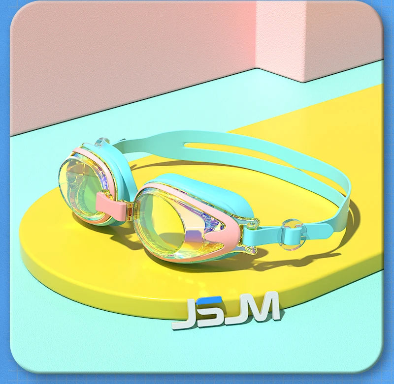 Kids Swimming Goggles - Anti-Fog UV Protection Waterproof Silicone Swim Glasses for Boys Girls Swim Eyewear Gift