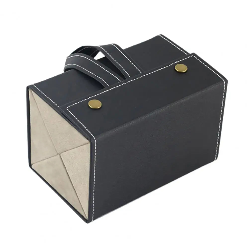Eyewear Storage Box with Metal Snaps - Multiple Compartments Solid Color Design Sunglasses Jewelry Organizer Storage Case