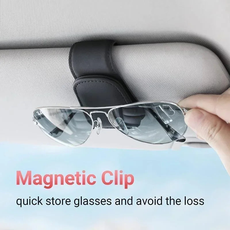 Car Glasses Case Sunglasses Clip Card Ticket Holder