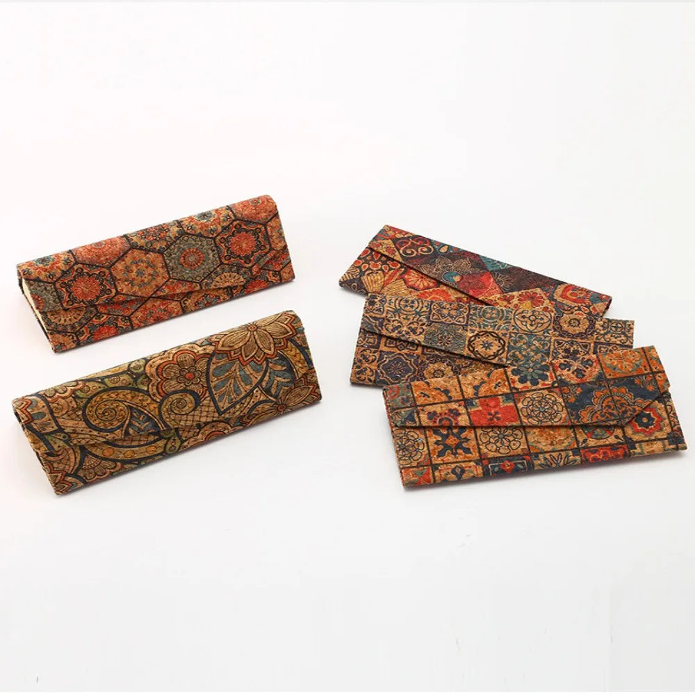 Folding Triangle Glasses Case Women Personalit Sunglasses Box Portable Travel Glasses Storage Box