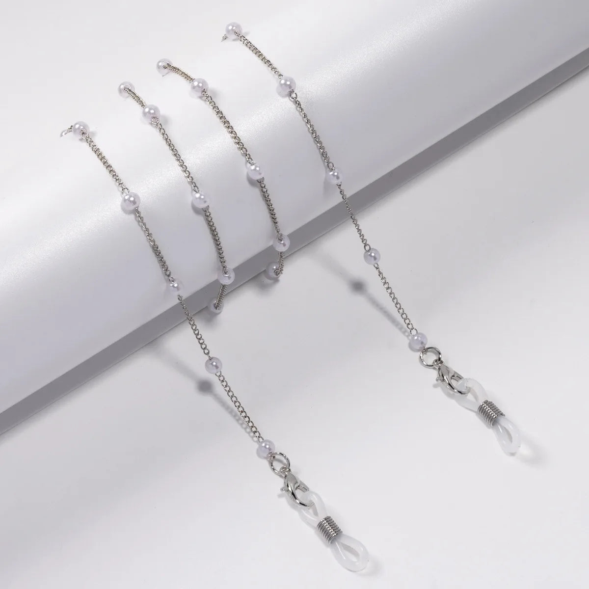 Pearl Style Glasses Chain - Pearl Flower Glasses Hanging Rope Anti-Lost Eyewear Mask Lanyard Women Sunglasses Glasses Chain