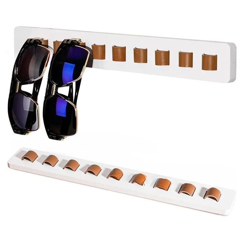 Wall Mounted Wooden Eyeglass Storage Rack