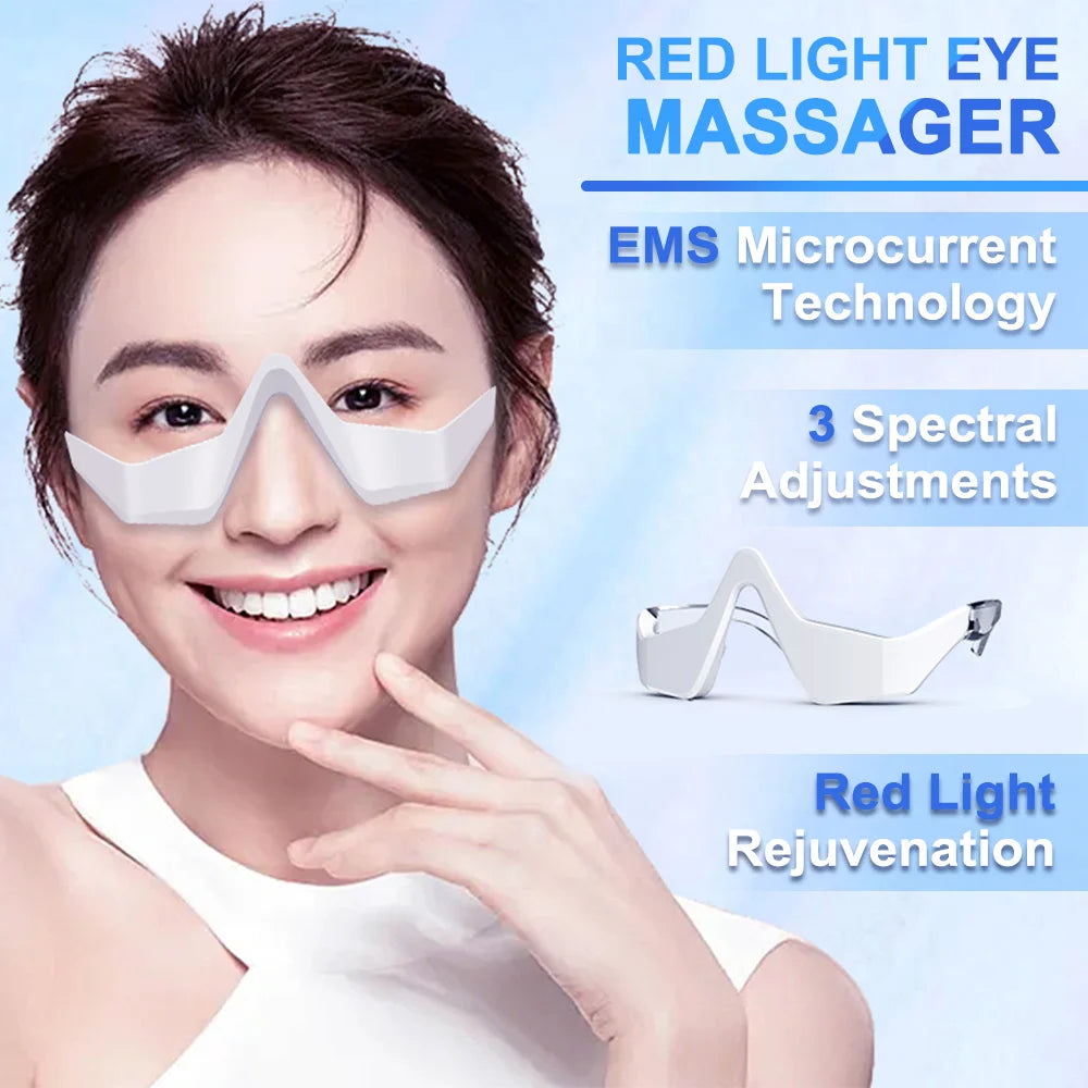 Undereye EMS Redlight - Eye Massage Instrument Beauty Device Dark Circles Anti-eye Wrinkles Essence Introducer Eye Beauty Device