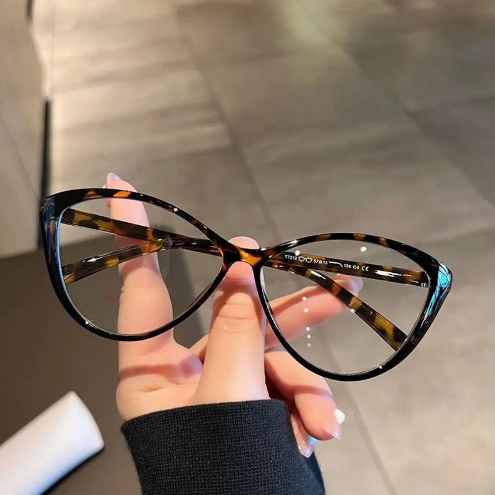 Y2K Retro Oval Frame Glasses Women Female Sweet Cool Eyewear Trend Reading Computer Anti Blue Light Eyeglasses