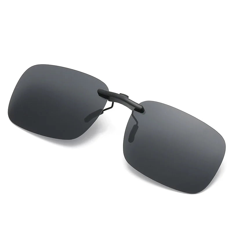 Polarized Rimless Clip On Sunglasses - Glasses Narrow Clip-on Lenses Women Anti-glare Sunglasses UV400 Goggles New In