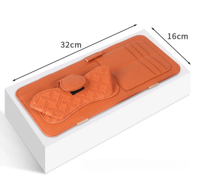 Car Sunshade Multi-Storage for Sunglasses, Car Glasses, Cards and General Organizer