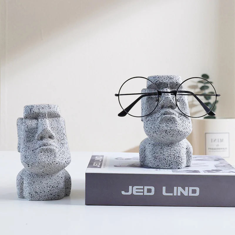 Moai Stone Man Spectacle Stand