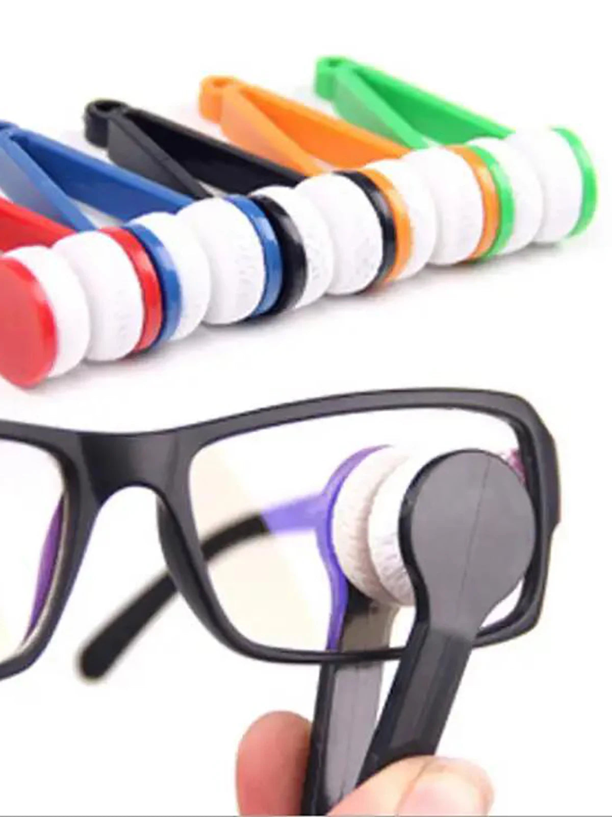 Glasses Cleaning Rub Portable Multifunctional Mini Eye Glasses Cleaner Brush Sunglasses Spectacles Microfiber Wiping Tool