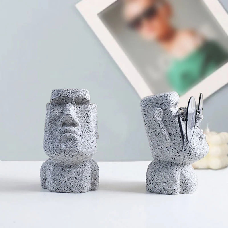 Moai Stone Man Spectacle Stand