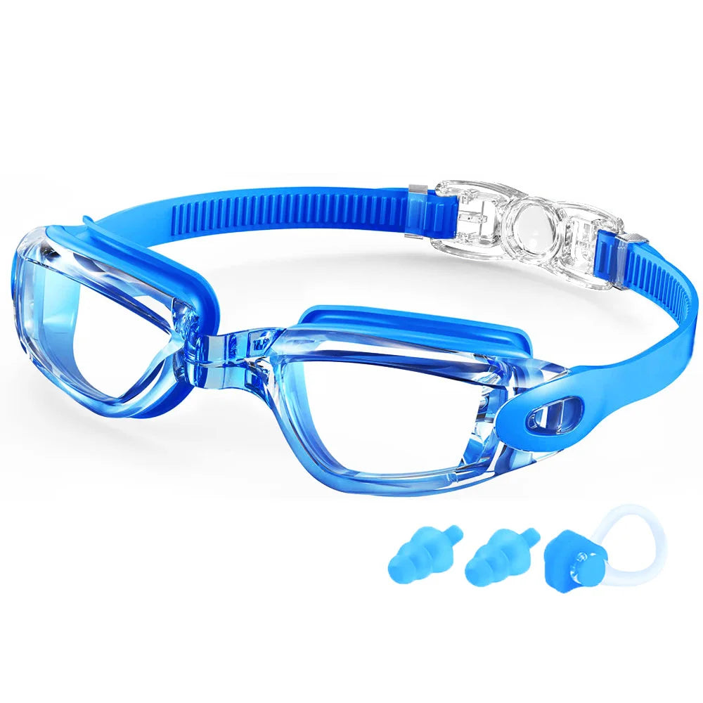 Adult Swimming Goggles - Professional Waterproof Swim Eyewear Glasses Anti-fog 100% UV Protection No Leaking For Adult Men Women Youth
