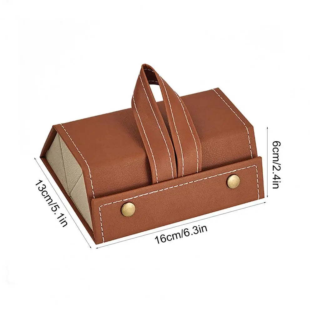 Eyewear Storage Box with Metal Snaps - Multiple Compartments Solid Color Design Sunglasses Jewelry Organizer Storage Case