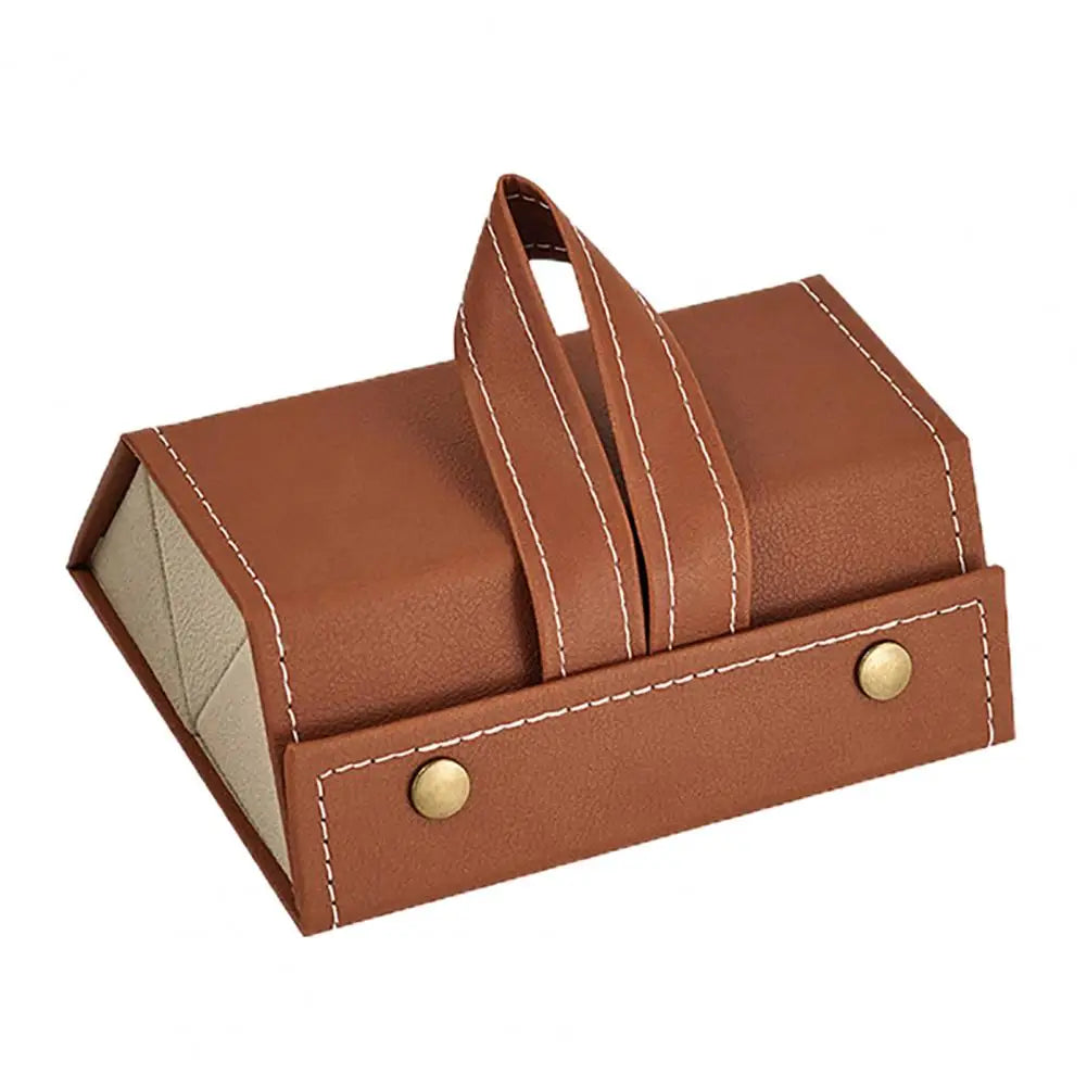 Eyewear Storage Box with Metal Snaps - Multiple Compartments Solid Color Design Sunglasses Jewelry Organizer Storage Case
