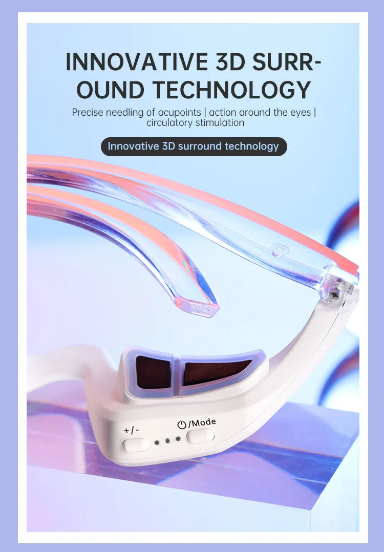Undereye EMS Redlight - Eye Massage Instrument Beauty Device Dark Circles Anti-eye Wrinkles Essence Introducer Eye Beauty Device