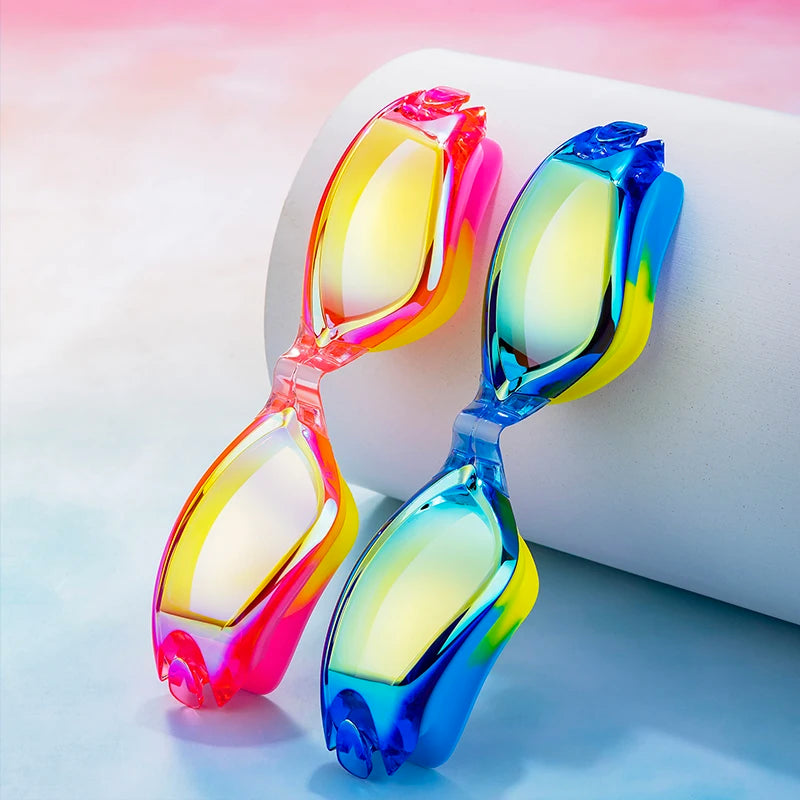 Kids Swimming Goggles - Anti-Fog UV Protection Waterproof Silicone Swim Glasses for Boys Girls Swim Eyewear Gift