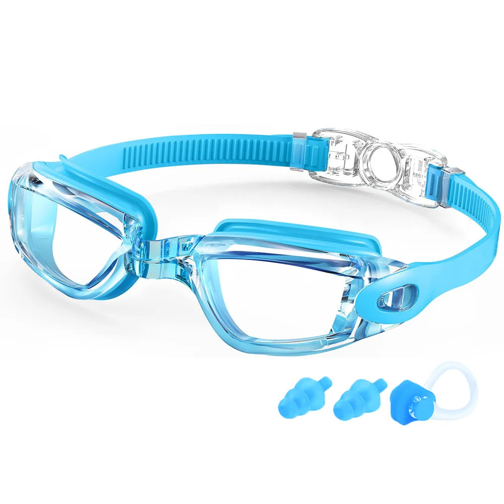 Adult Swimming Goggles - Professional Waterproof Swim Eyewear Glasses Anti-fog 100% UV Protection No Leaking For Adult Men Women Youth