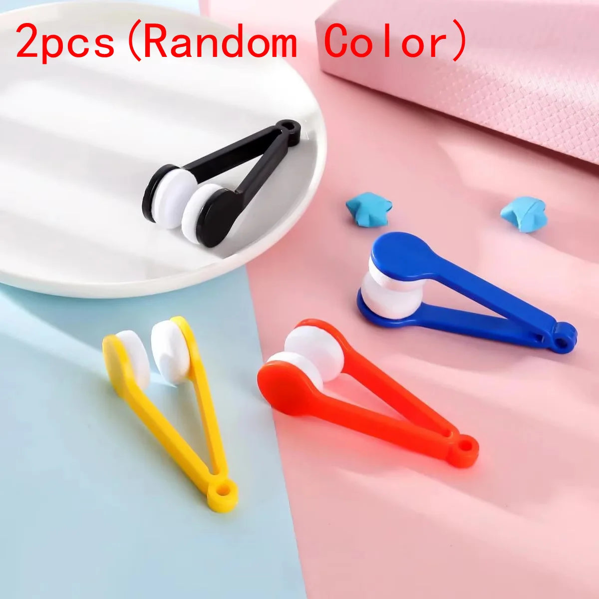Glasses Cleaning Rub Portable Multifunctional Mini Eye Glasses Cleaner Brush Sunglasses Spectacles Microfiber Wiping Tool