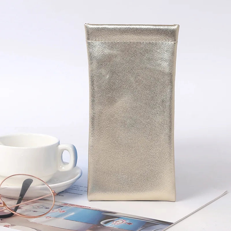 Soft Reading Glasses Case - Solid Sun Glasses Pouch Simple Eyewear Storage Bags Eyewear Accessories