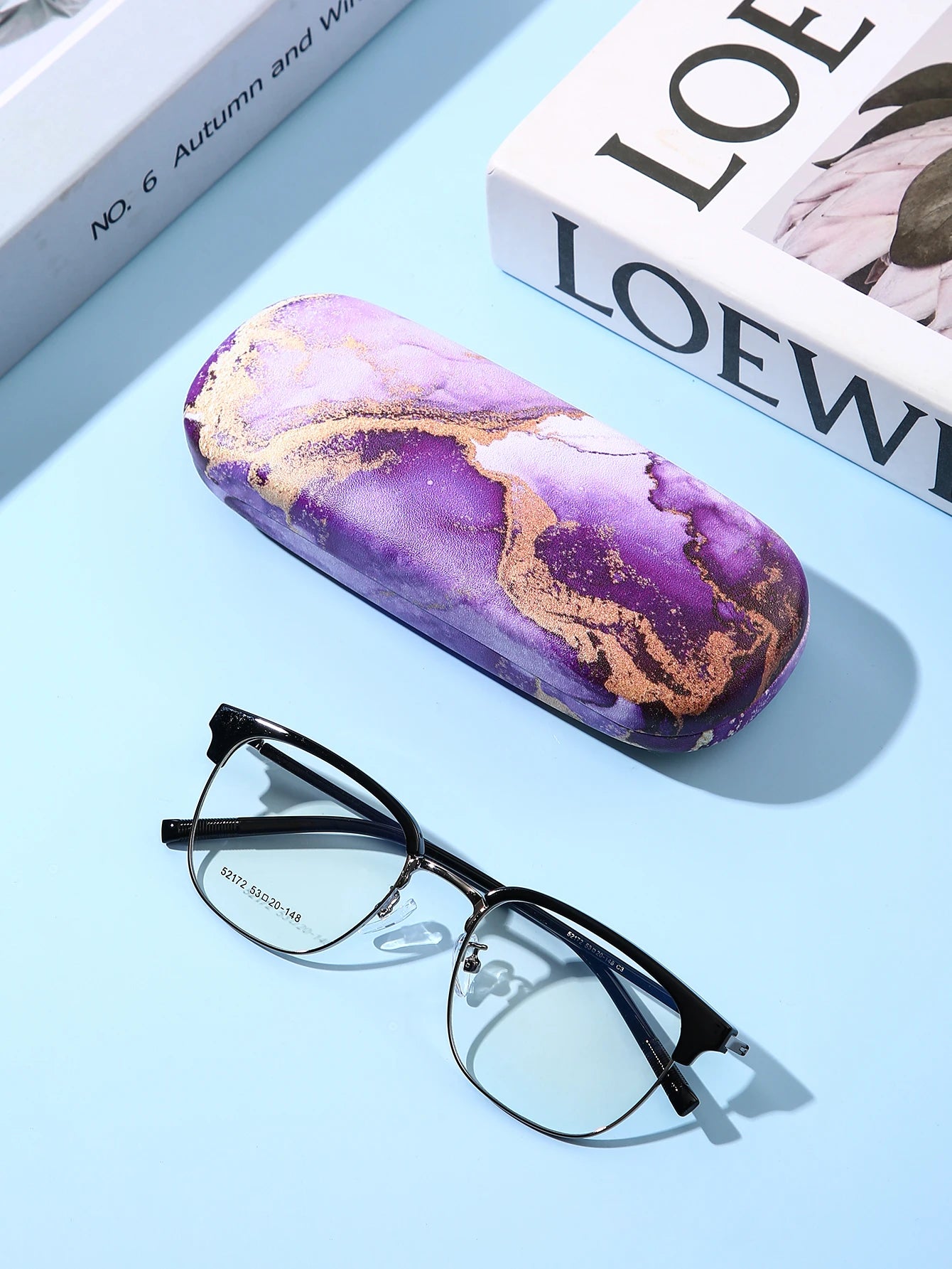 Graffiti Ripple Print Glasses Case - Durable Waterproof & Portable Protective Eyewear Holder Box for Women Men