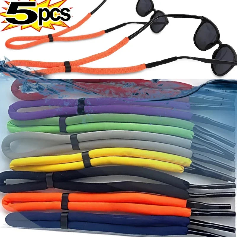 1/5Pcs Floating Foam Rope Chain Sport Glasses Cord Eyewear Strap Lanyards Adjustable Eyeglasses Holder Neck Strap String Holder