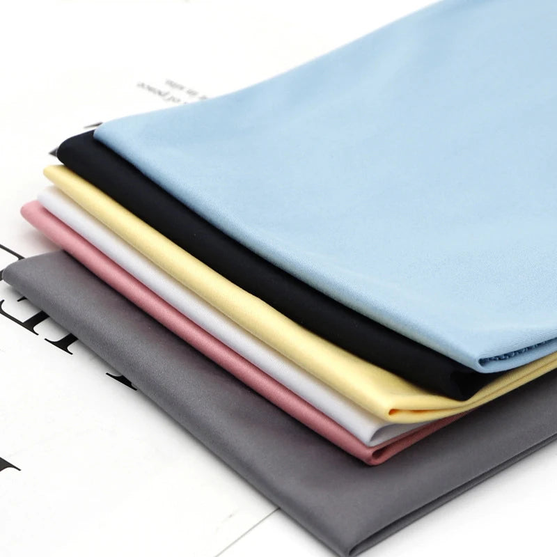 Five Large (30x30cm) Microfiber Lens Cleaning Cloth - Eyeglasses Cleaner Wipe Colorful Grey White Black